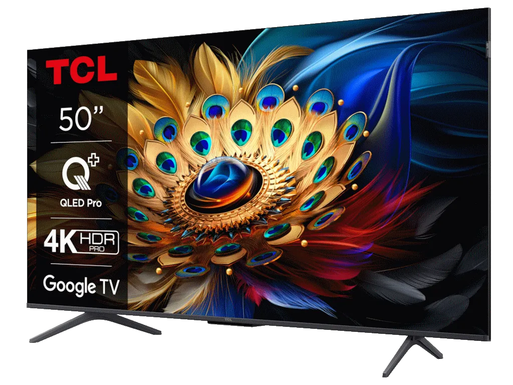 Televizor TCL 50C655/QLED/50"/4K HDR PRO/Google TV/crna Slika 2