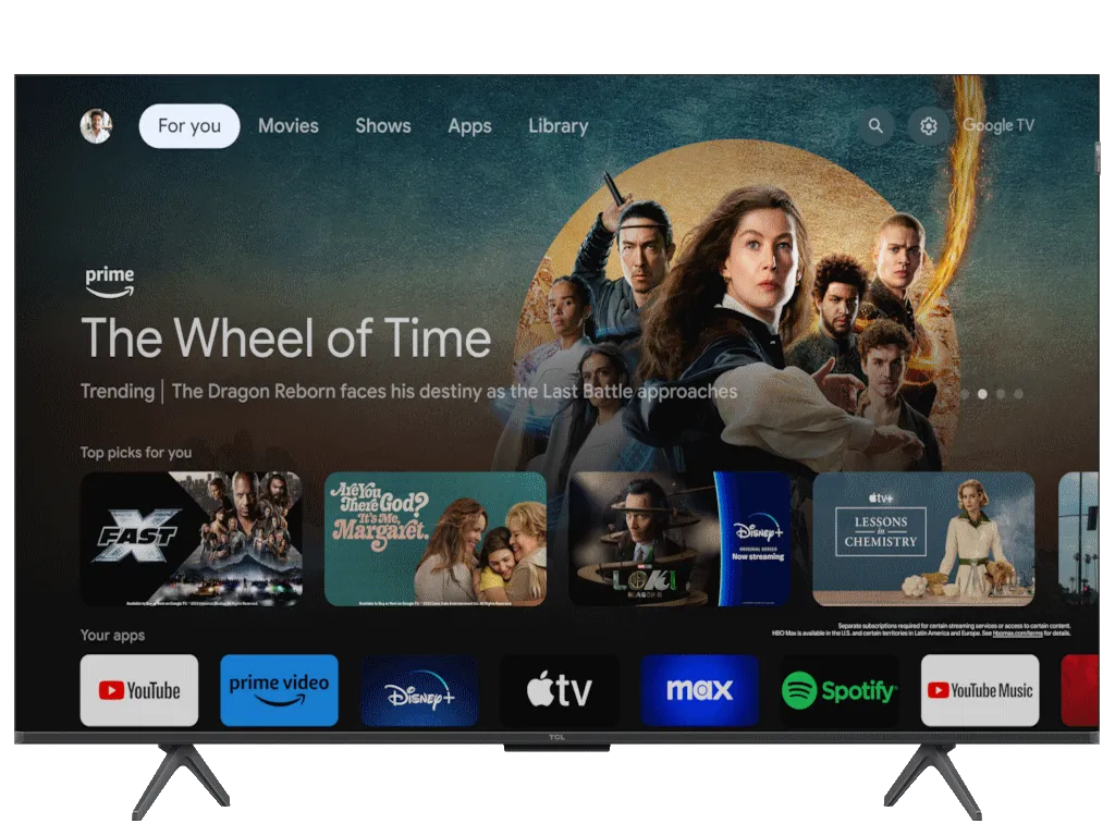 Televizor TCL 50C655/QLED/50"/4K HDR PRO/Google TV/crna Slika 5