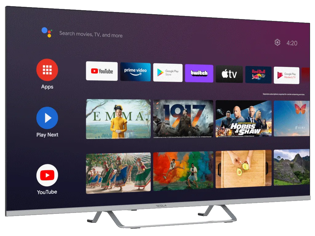 Tesla Televizor TESLA 50E635SUS/LED/50"/4K/Smart/Android/siva/frameless Slika 2