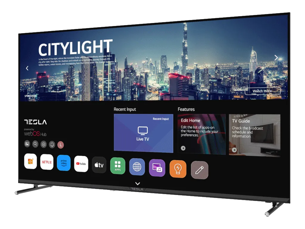 Tesla Televizor TESLA 50E645BUW/LED/50"/UHD/webOS/crna/frameless Slika 3