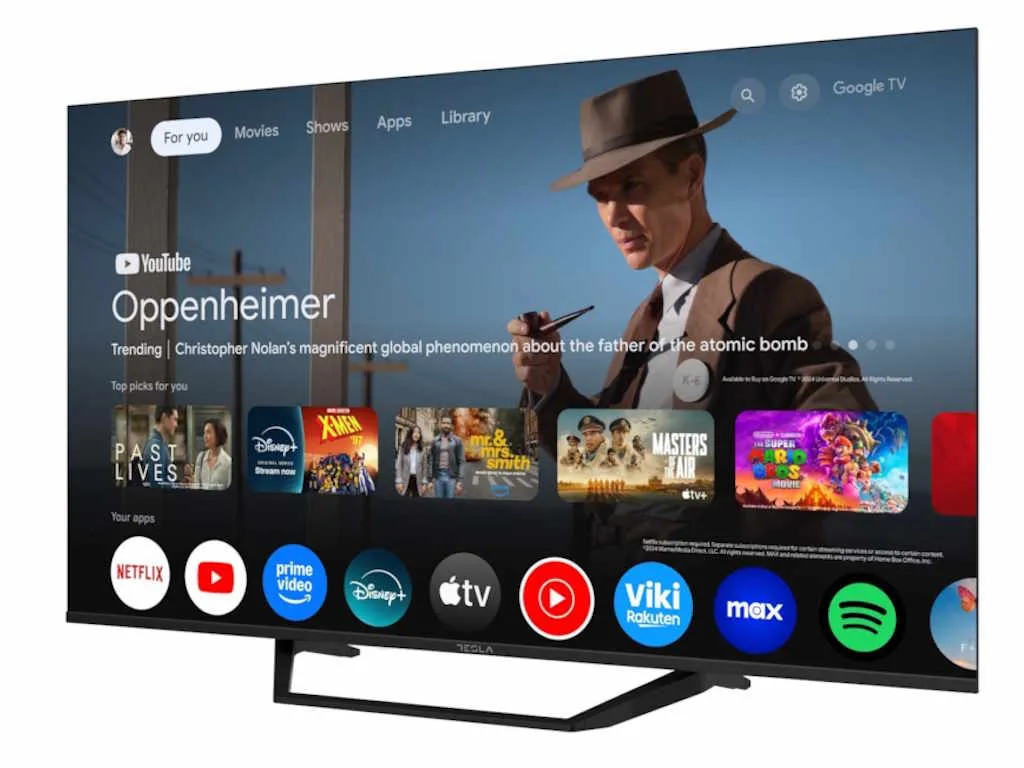 Tesla Televizor TESLA 50E655BUS/D-LED/50"/UHD/Smart/Google TV/crna Slika 4