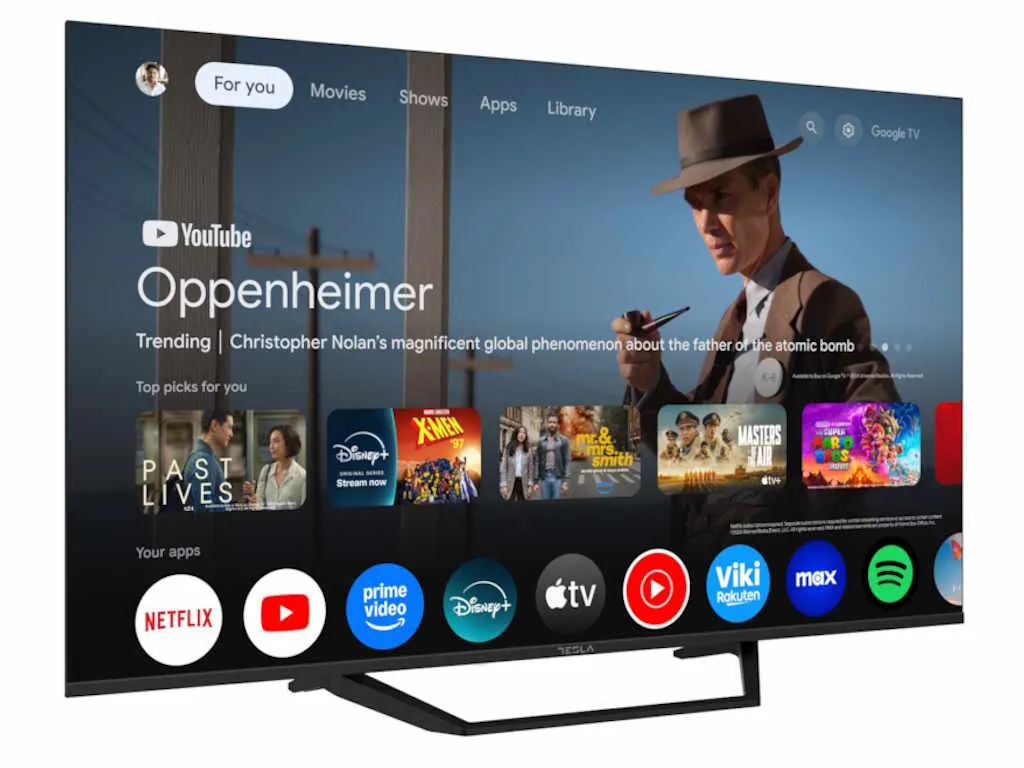 Tesla Televizor TESLA 50E655BUS/D-LED/50"/UHD/Smart/Google TV/crna Slika 5