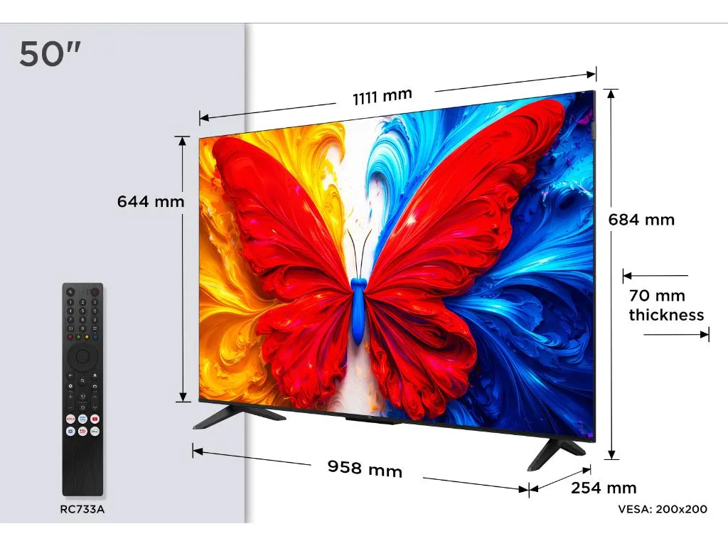 Televizor TCL 50S5L/QLED/50"/Full HD/60Hz/Android TV/crna Slika 8