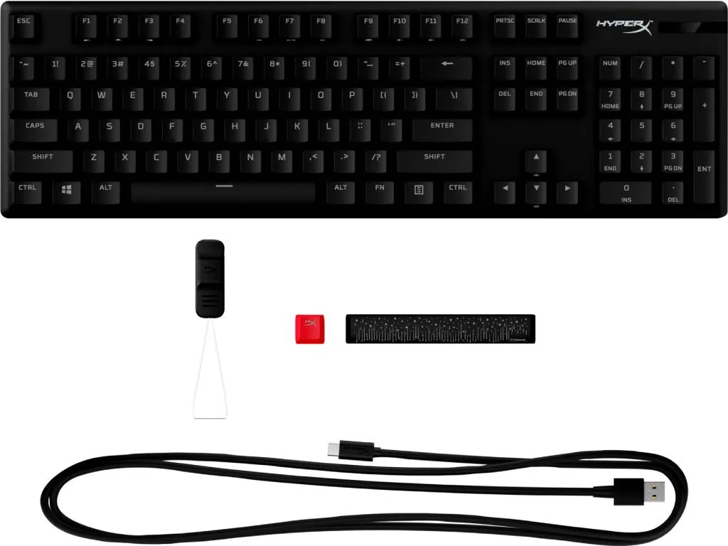 HyperX Tastatura HYPERX Alloy Origins PBT - Red Linear Mehanicka/crna Slika 1