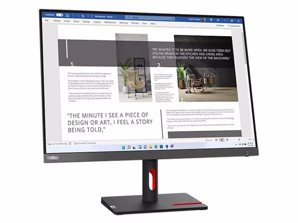 Lenovo Monitor LENOVO ThinkVision S27i-30 27"/IPS/1920x1080/100Hz/4ms/2x HDMI,1x VGA /crna Slika 4