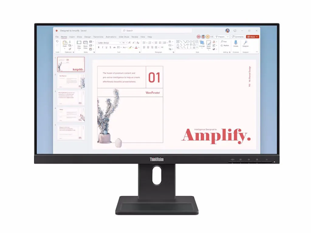 Monitor LENOVO ThinkVision E24-40 23.8"/IPS/1920x1080/100Hz/4ms/1xHDMI,DP,VGA/Swivel,Pivot,Height/cr Slika 4