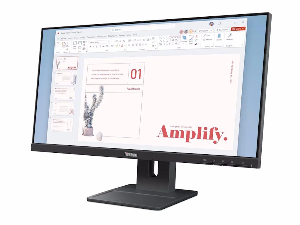 Monitor LENOVO ThinkVision E24-40 23.8"/IPS/1920x1080/100Hz/4ms/1xHDMI,DP,VGA/Swivel,Pivot,Height/cr Slika 2