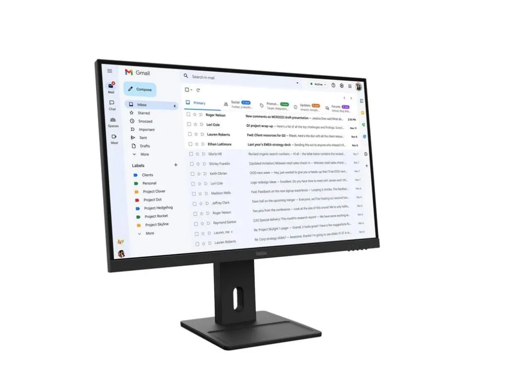 Monitor LENOVO ThinkVision E27-40 27"/IPS/1920x1080/100Hz/4ms/1x HDMI; 1x DP; 1x VGA/Tilt, Swivel, P Slika 8