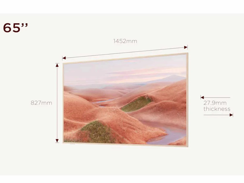Televizor TCL 65A300W/QLED/65"/4K UHD/144Hz/Matte Screen/"Ai" Art/Google TV/frame Slika 1