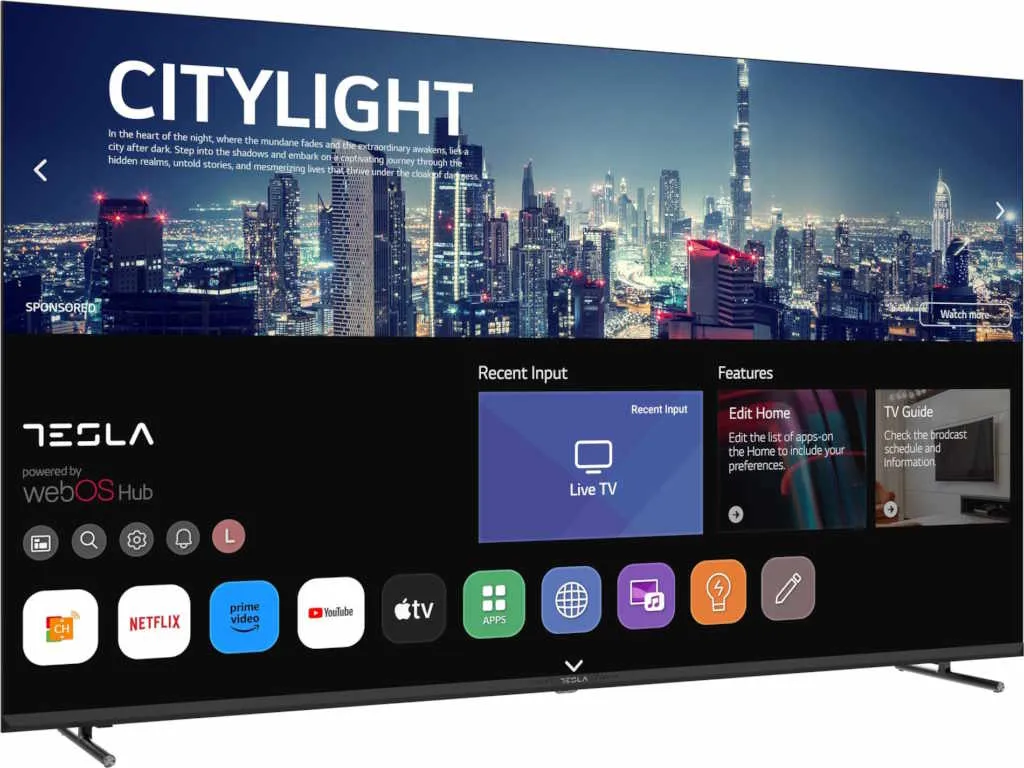 Tesla Televizor TESLA 65E645BUW/LED/65"/UHD/webOS/crna/frameless Slika 6