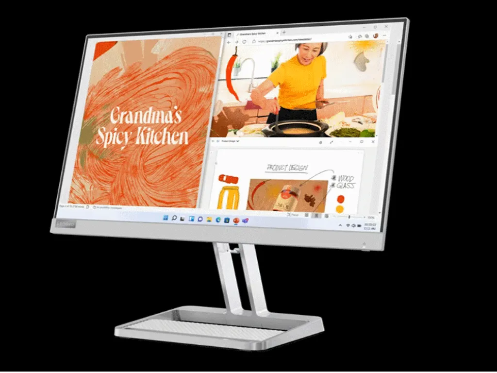 Lenovo Monitor LENOVO L22i-40 21.5"/IPS/1920x1080/75Hz/4ms/VGA,HDMI/FreeSync/siva Slika 2