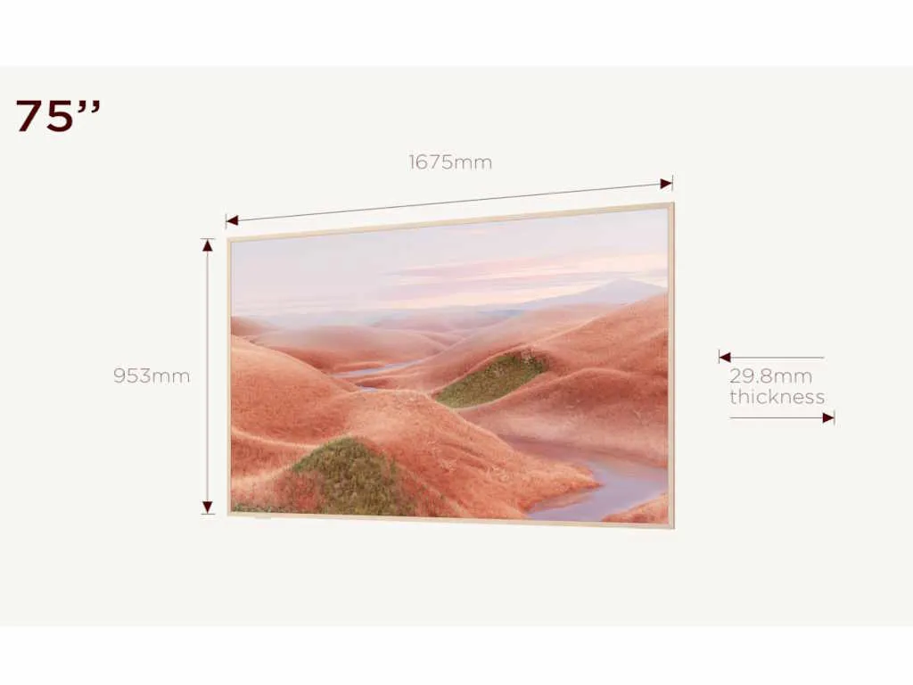 Televizor TCL 75A300W/QLED/75"/4K UHD/144Hz/Matte Screen/"Ai" Art/Google TV/frame Slika 1