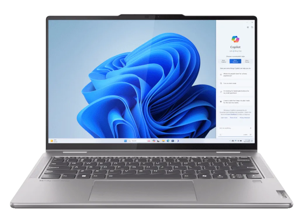 Lenovo Laptop LENOVO Yoga 7 2in1 14AHP9 DOS/14" WUXGA OLED/Ryzen 5-8640HS/16GB/1TB/bklt SRB/siva Slika 3