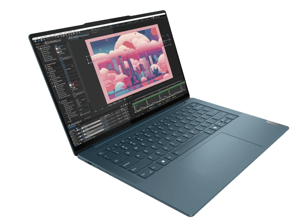 Lenovo Laptop LENOVO Yoga Pro 7 14AHP9 DOS/14.5" 3K/Ryzen 7-8845HS/16GB/1TB/bklt SRB/smaragd Slika 3