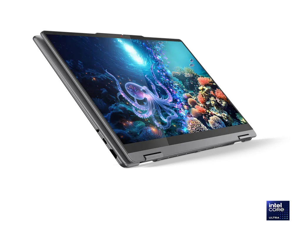 Lenovo Laptop LENOVO Yoga 7 2in1 14ILL10 DOS/14" 2.8K OLED/U7-256V/16GB/1TB/BKLT SRB/siva Slika 5