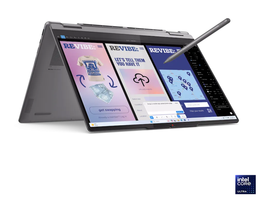 Lenovo Laptop LENOVO Yoga 7 2in1 14ILL10 DOS/14" 2.8K OLED/U7-256V/16GB/1TB/BKLT SRB/siva Slika 3