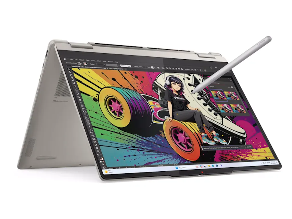 Lenovo Laptop LENOVO Yoga 7 2in1 14AKP10 DOS/14" WQUX OLED MT/Ryzen AI 5-340/16GB/512GB/BKLT SRB/morska ško Slika 4