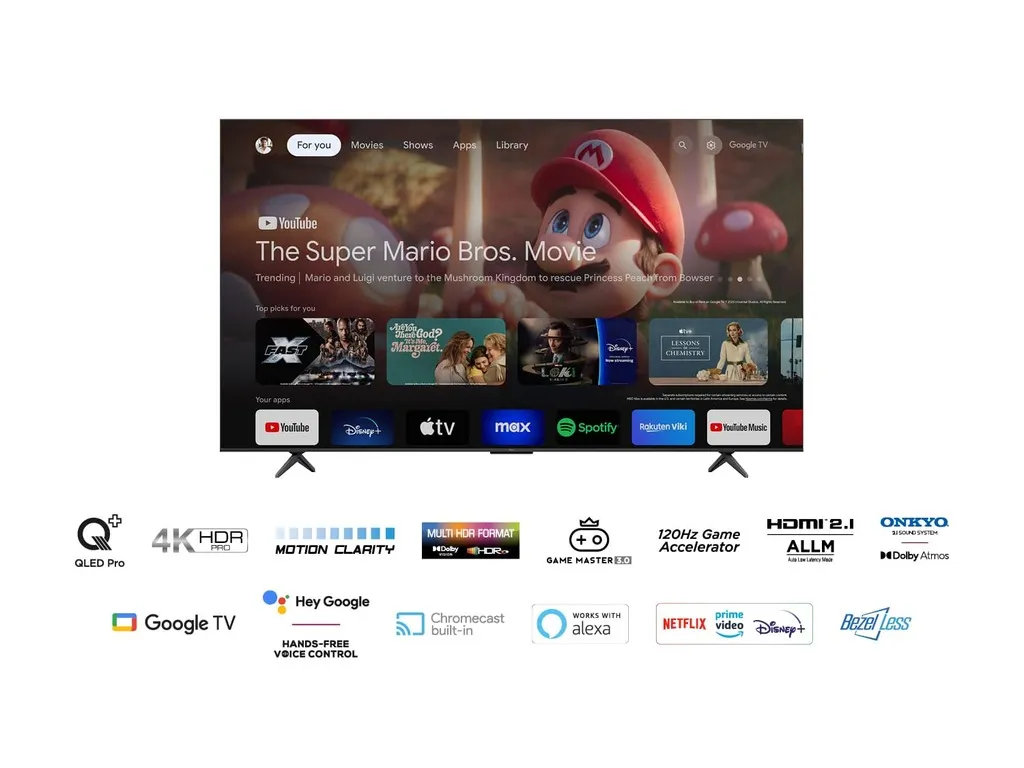 Televizor TCL 85C655/QLED/85"/4K UHD/60Hz/Google TV/crna Slika 8