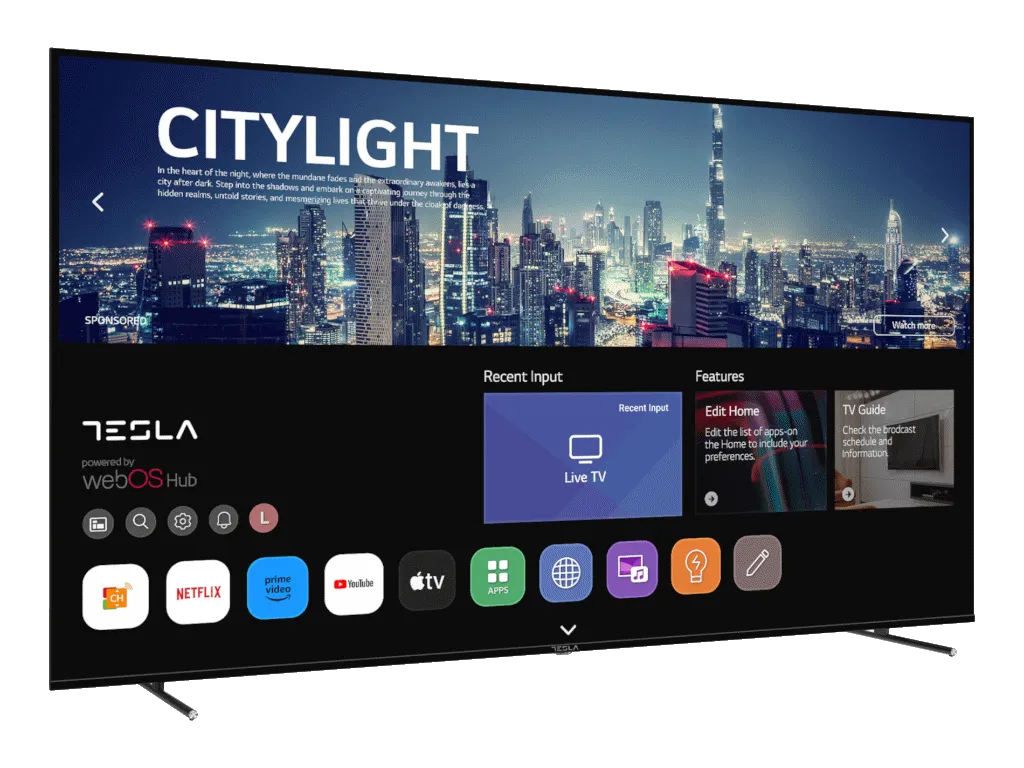 Tesla Televizor TESLA 85E645BUW/LED/85"/UHD/webOS/crna/frameless Slika 7