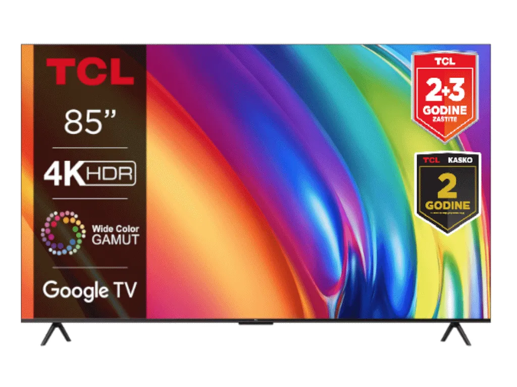 Televizor TCL 85P745/LED/85"/4K HDR/144Hz/Google TV/crna Slika 7