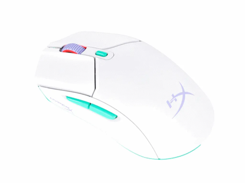 Miš HyperX Pulsefire Haste 2 Core Wls Wht/Grn/Pur/Gaming/bela Slika 1
