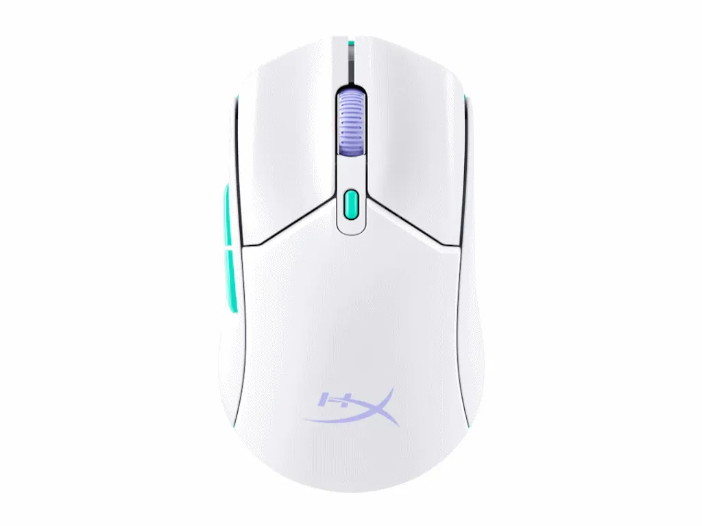 Miš HyperX Pulsefire Haste 2 Core Wls Wht/Grn/Pur/Gaming/bela Slika 2