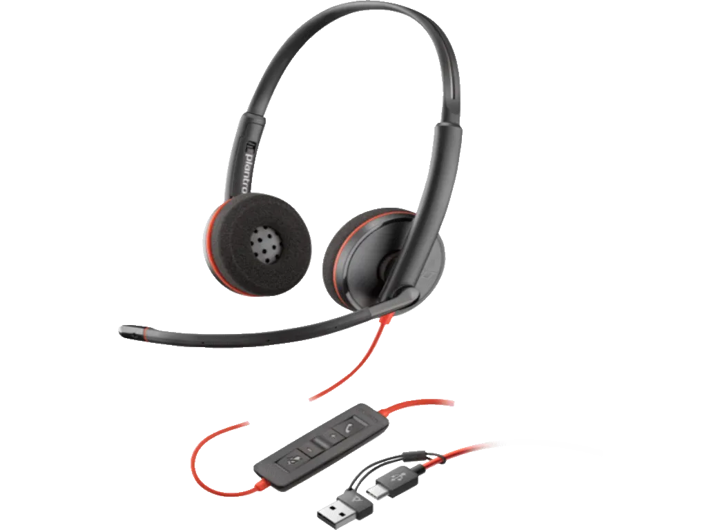 HP PSG Slušalice HP Poly BW 3220 Stereo USB-C HS +USB-C/A/crna Slika 1