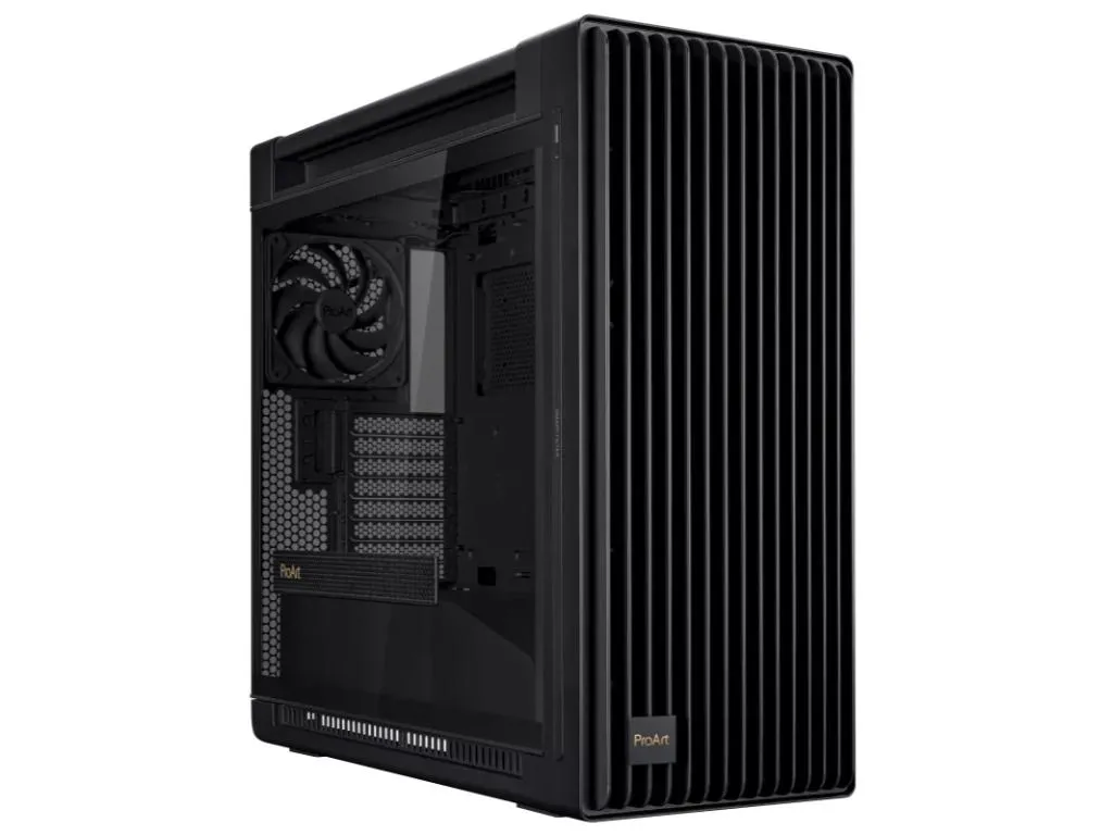 Kucište ASUS PROART PA602 WALNUT WOOD METAL PWM MODERN BLACK/ATX/E-ATX/Micro-ATX/Mini-ITX/DTX Slika 1