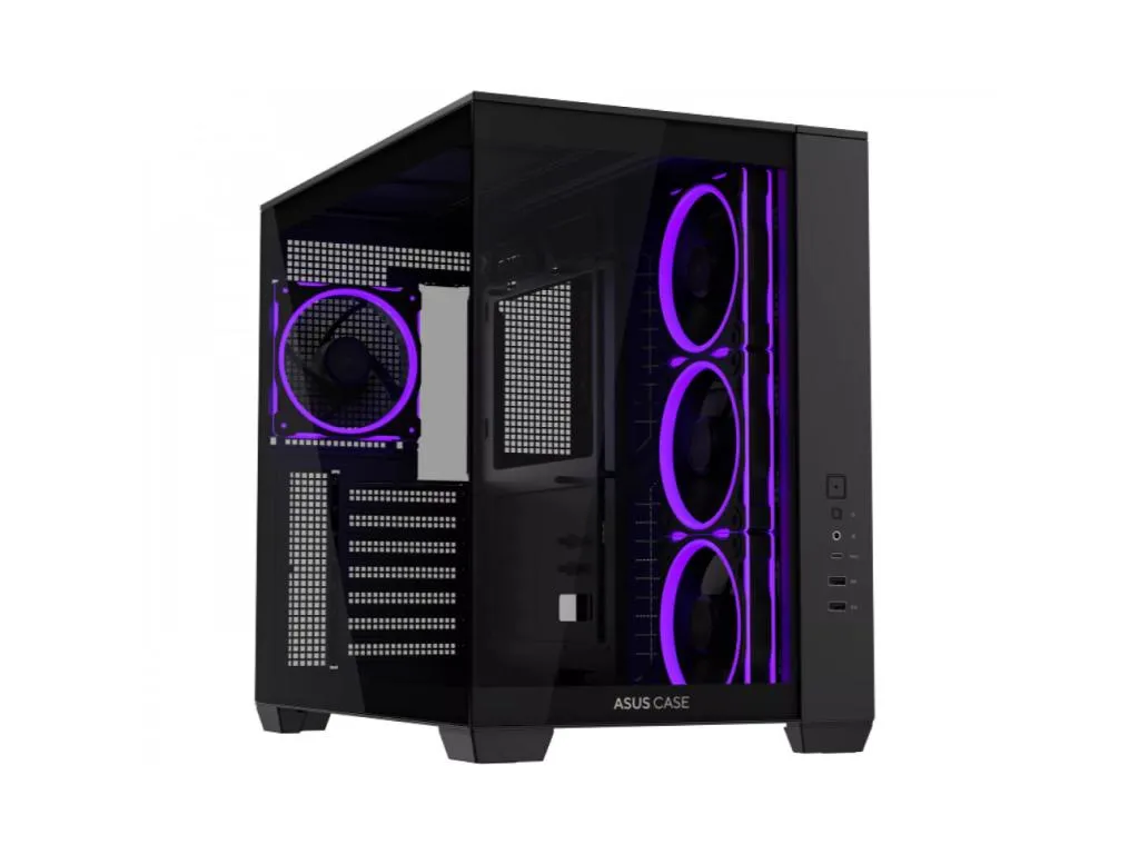 Kucište ASUS A32 PLUS TG ARGB Midi Tower/ATX/Micro ATX/Mini ITX/bez napajanja/crna Slika 1