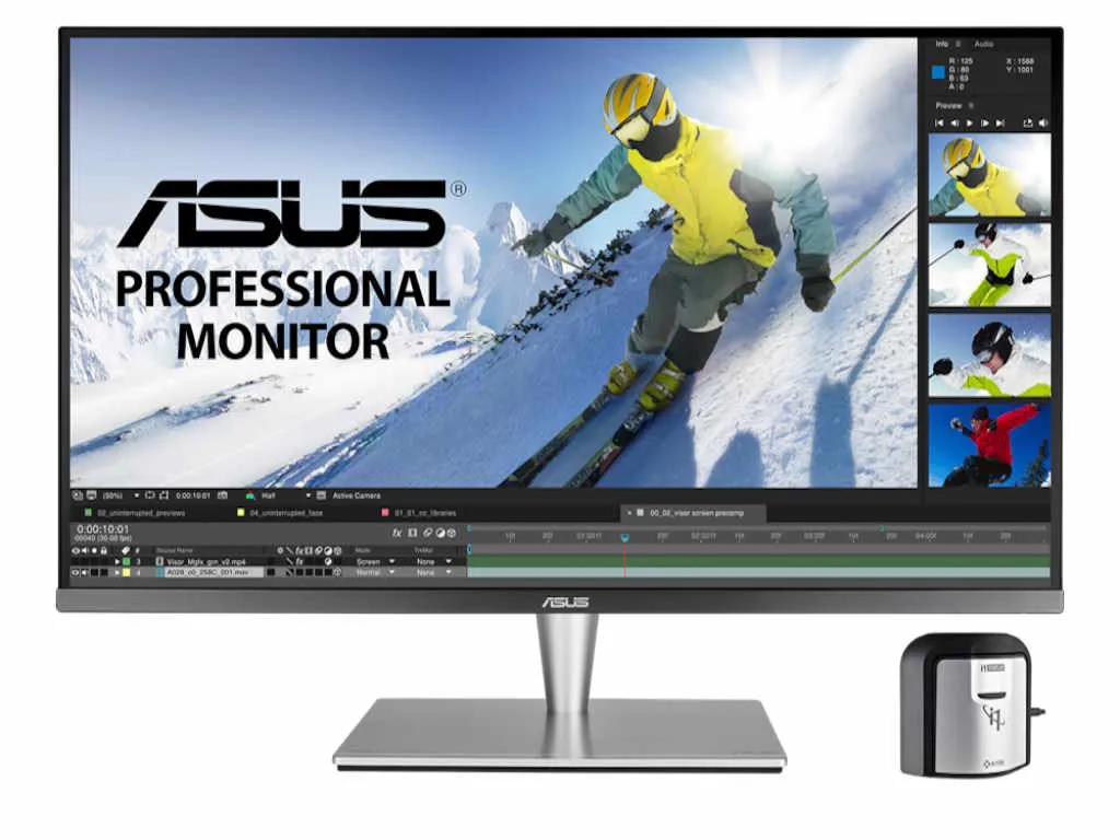 Asus Monitor ASUS ProArt PA32UC-K 32"/IPS/3840x2160/60Hz/5ms GtG/HDMIx4,DP,USB,Thunderbolt3/pivot,visina Slika 4