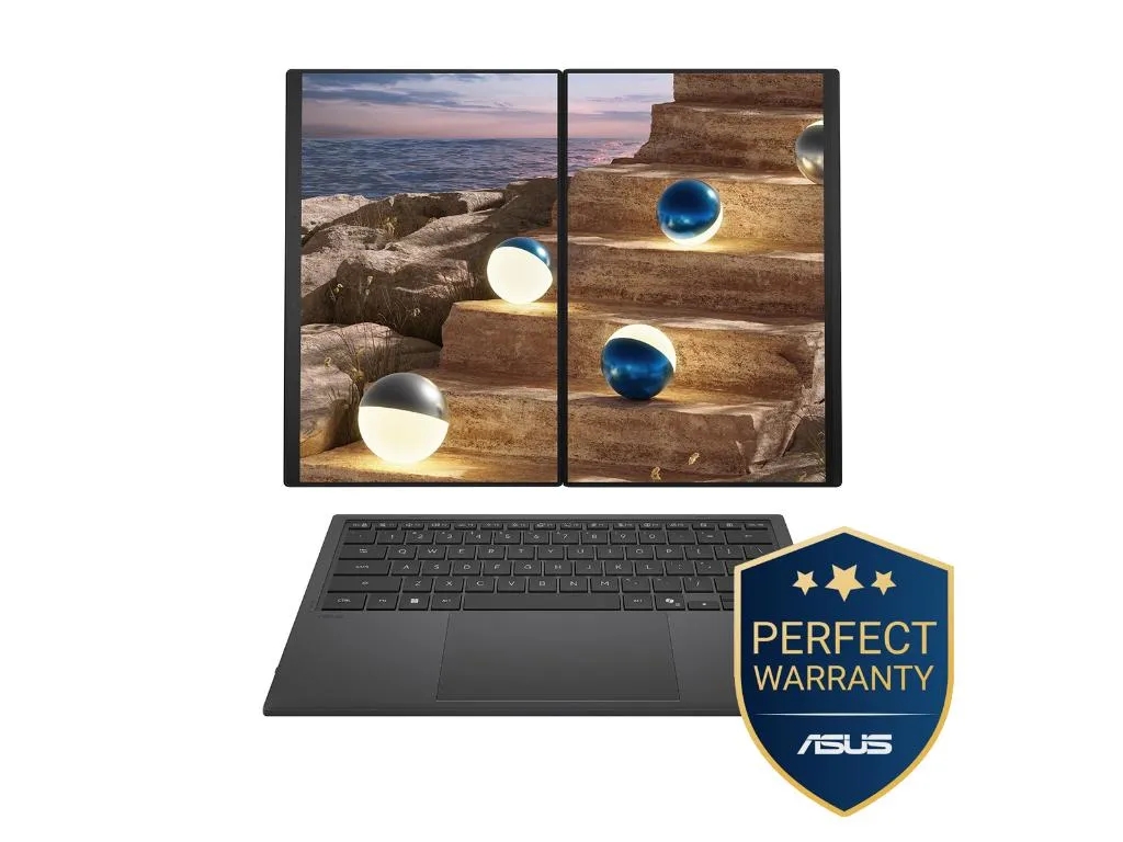 Laptop ASUS Zenbook Duo UX8407AA-SN151X W11P/14"3KOLEDTouch/U9 386H/32GB/2TB/olovka/futrola/2 ekrana Slika 2