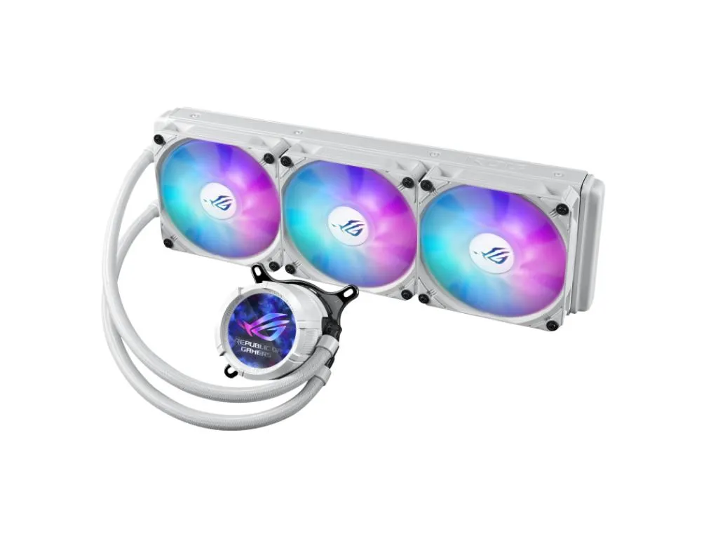 Kuler za CPU ASUS ROG STRIX LC III 360 WHT/3x120mm/ARGB/2.1" IPS LCD/vodeno hladenje/bela Slika 1