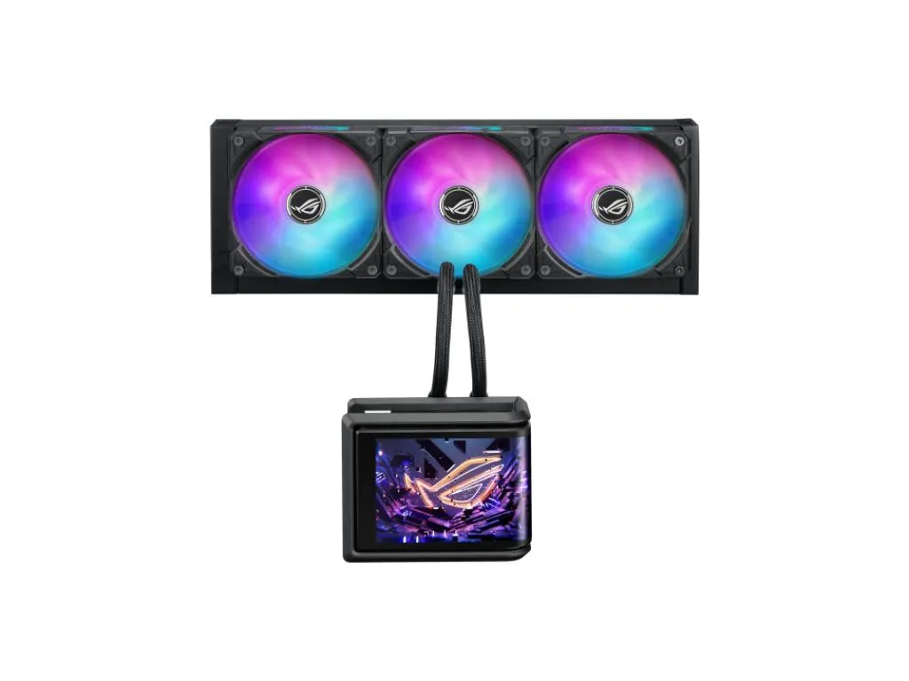 Kuler za CPU ASUS ROG RYUO IV SLC 360/3x120mm/ARGB/6.67" AMOLED/vodeno hladenje/crna Slika 1