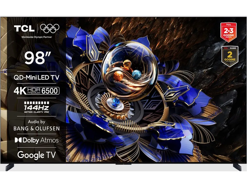 Televizor TCL 98X11K/MiniLED/98"/4K/144Hz/Google TV/Bang&Olufsen/crna Slika 3