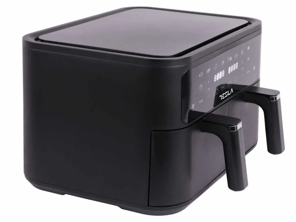 Tesla Air Fryer TESLA AF900BSD 2400W/4.5L+4.5L/digital panel/crna-inox Slika 3