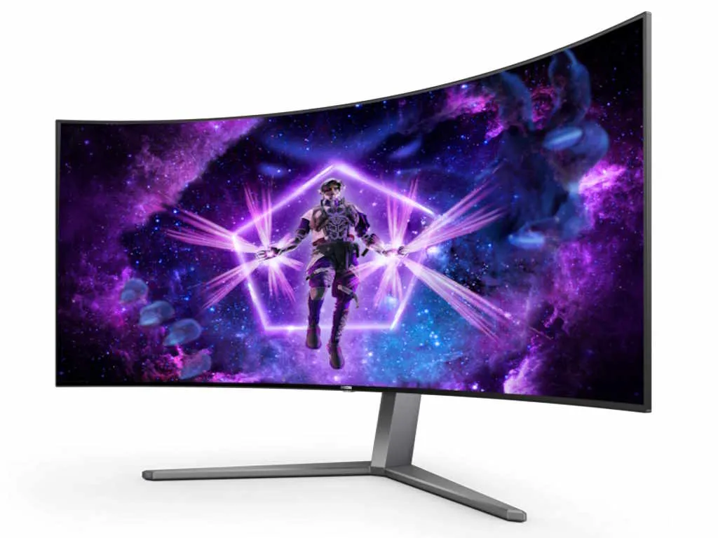 Monitor AOC AG456UCZD 44,5"/OLED,zakriven,21:9/3440x1440/240Hz/0,03ms GtG/HDMIx2,DP,USB/Gsnyc/visina Slika 1