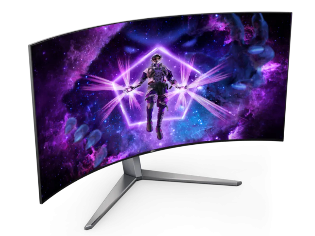 Monitor AOC AG456UCZD 44,5"/OLED,zakriven,21:9/3440x1440/240Hz/0,03ms GtG/HDMIx2,DP,USB/Gsnyc/visina Slika 4