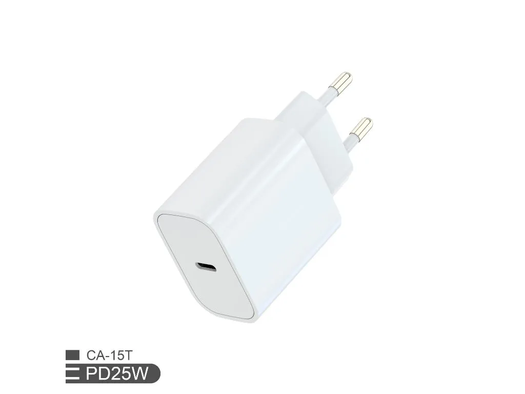 Zidni punjac FULMOVA GAN PD/25W/bela sa USB-C kablom Slika 1