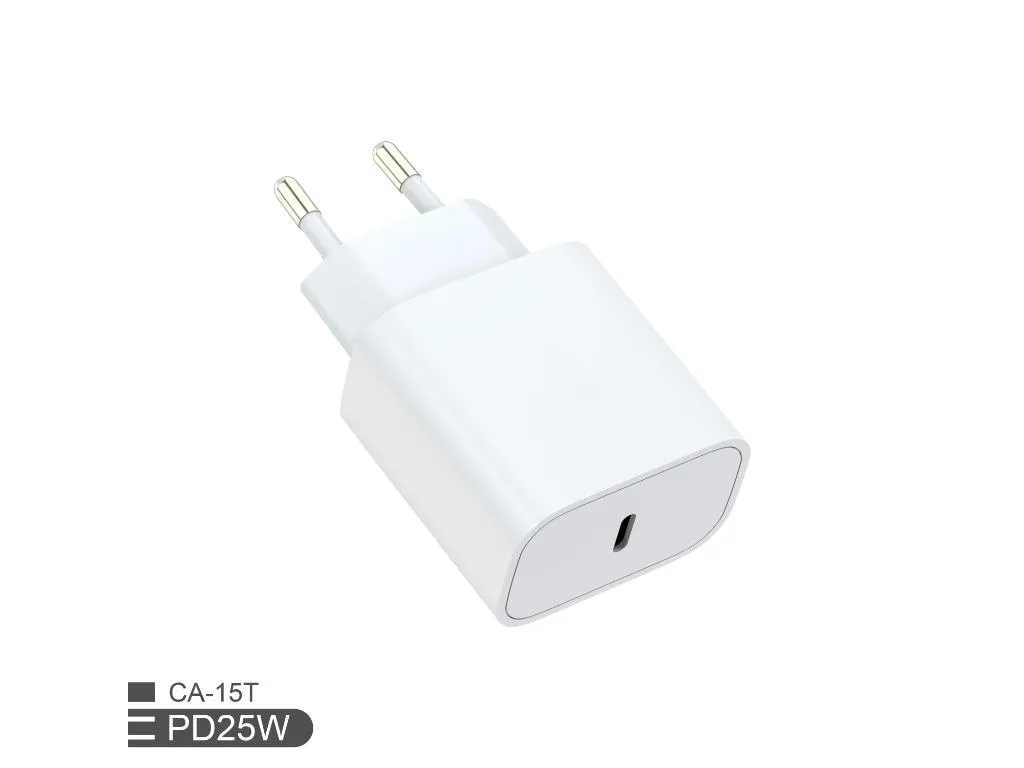 Zidni punjac FULMOVA GAN PD/25W/bela sa USB-C kablom Slika 2