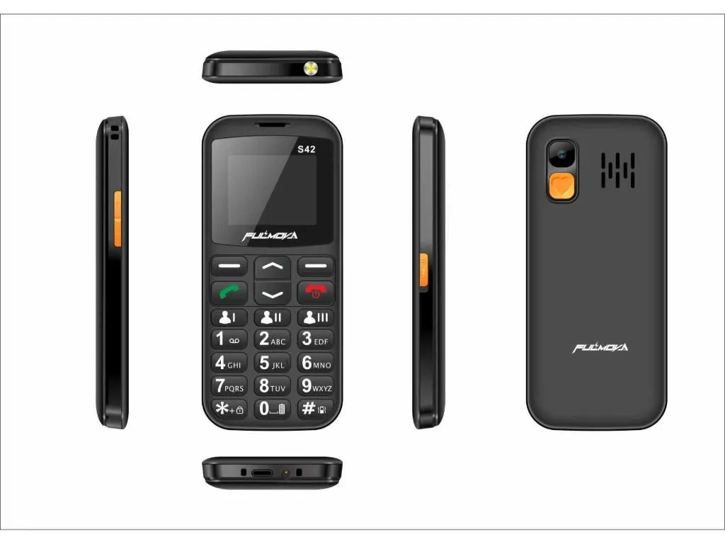 Mobilni telefon FULMOVA Senior S42 2G/crni Slika 1