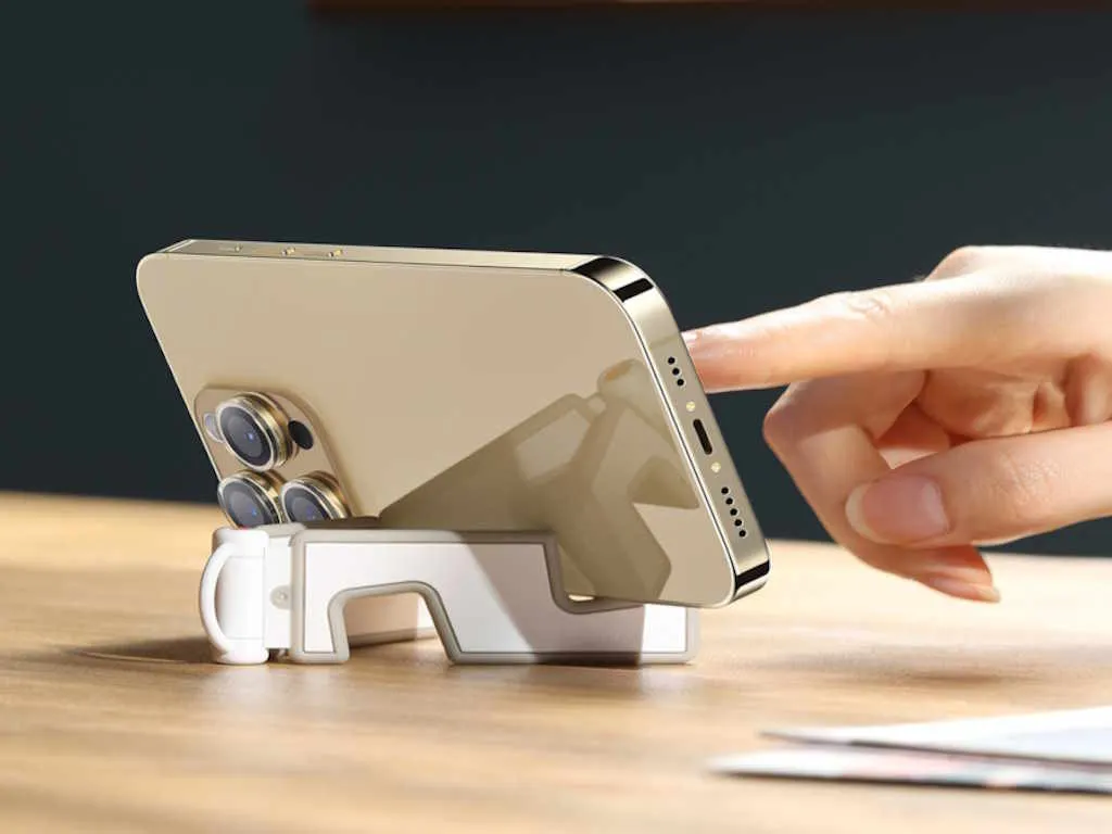 Baseus Držac za telefon BASEUS/preklopni/prenosivi/bela Slika 3