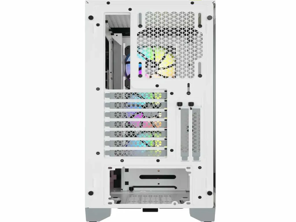 Kucište CORSAIR iCUE 4000X Mid-Tower/ATX/kaljeno staklo/bez napajanja/RGB/bela Slika 4