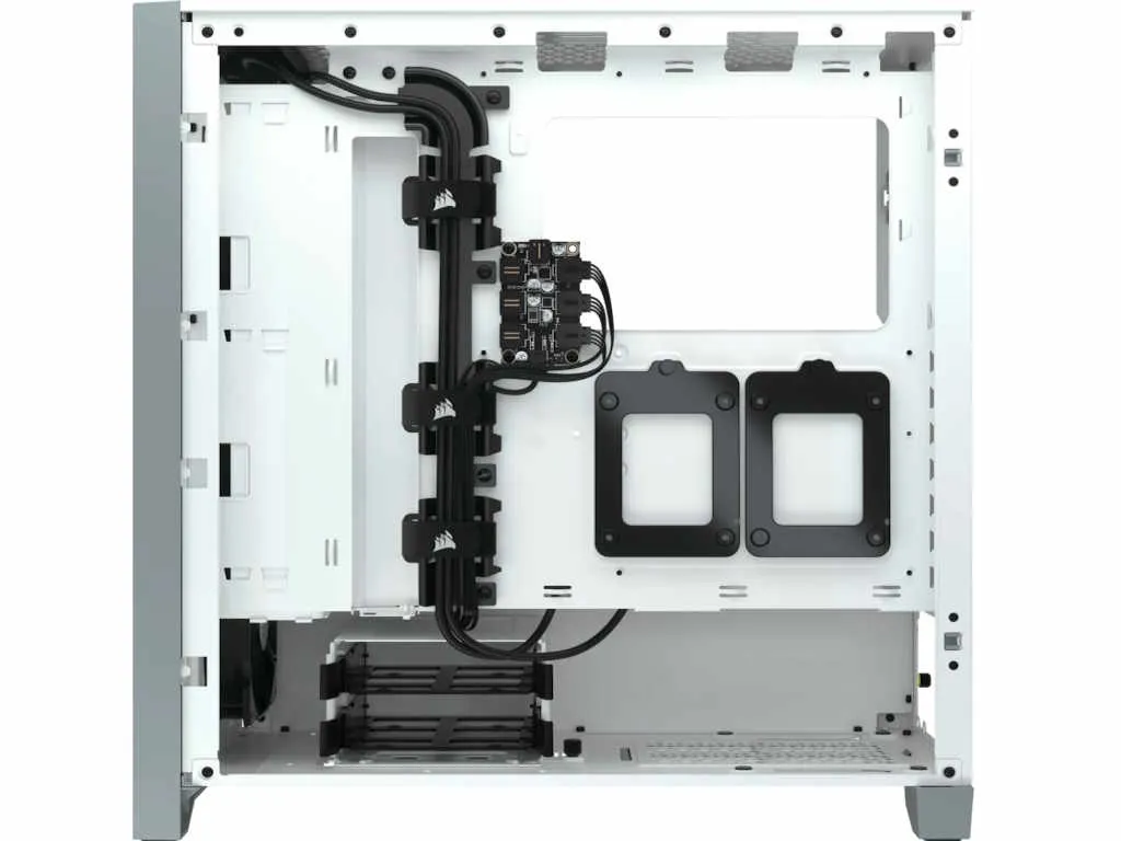 Kucište CORSAIR iCUE 4000X Mid-Tower/ATX/kaljeno staklo/bez napajanja/RGB/bela Slika 6