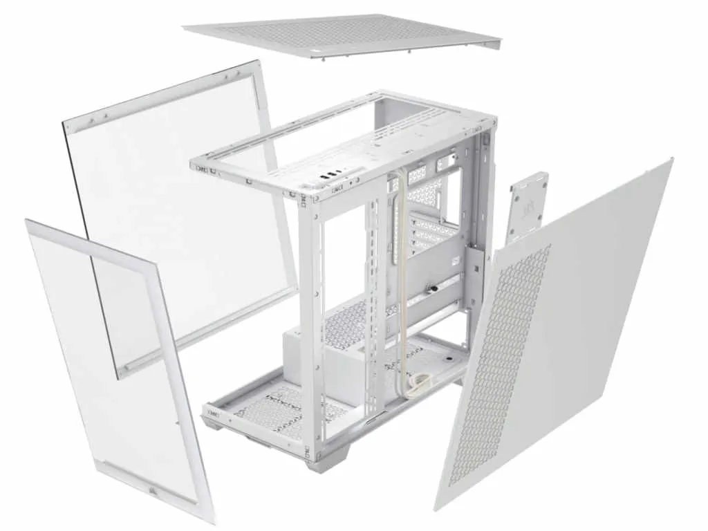 Corsair Kucište CORSAIR 3500X Mid-Tower/ATX/kaljeno staklo/bez napajanja/bela Slika 5