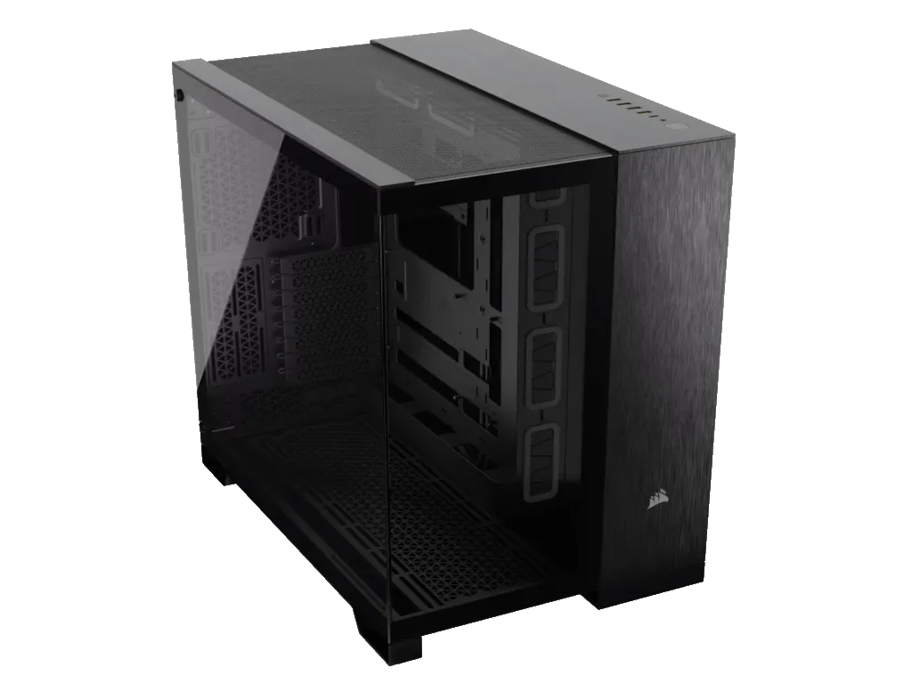 Corsair Kucište CORSAIR 6500X Mid-Tower/dve komore/kaljeno staklo/bez napajanja/crna/obsidijan aluminijum Slika 4