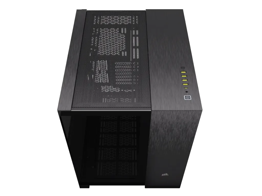 Corsair Kucište CORSAIR 6500X Mid-Tower/dve komore/kaljeno staklo/bez napajanja/crna/obsidijan aluminijum Slika 7