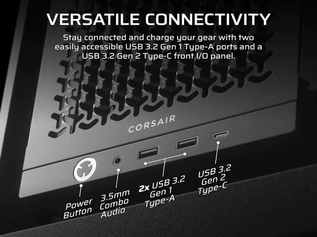 Kucište CORSAIR FRAME 4000D Mid-Tower/ATX/kaljeno staklo/bez napajanja/crna Slika 2