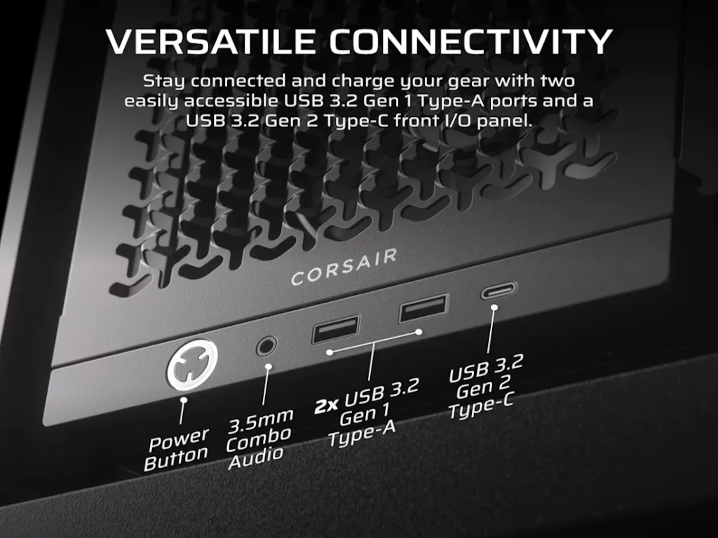 Kucište CORSAIR FRAME 4000D RS Mid-Tower/ATX/kaljeno staklo/bez napajanja/crna Slika 9