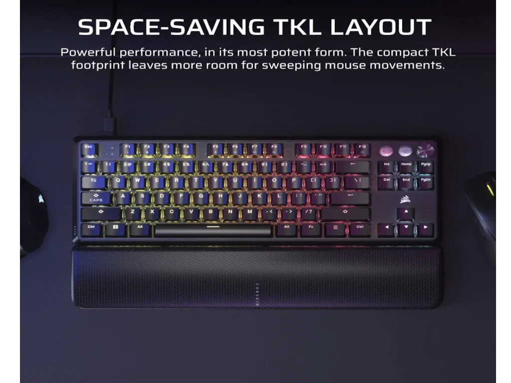 Corsair Tastatura CORSAIR 570 PRO TKL žicna/mehanicka/CH-911911G-NA/RGB LED/gaming/crna Slika 1