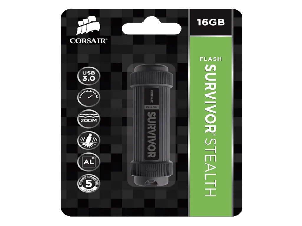 Corsair USB memorija CORSAIR SURVIVOR STEALTH 256GB/USB 3.0/verzija 2015/crna Slika 5